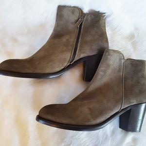 Women's Taupe Suede Barneys Ankle Boots size 10.5